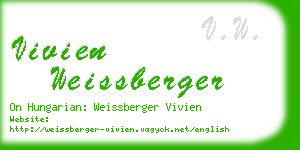 vivien weissberger business card